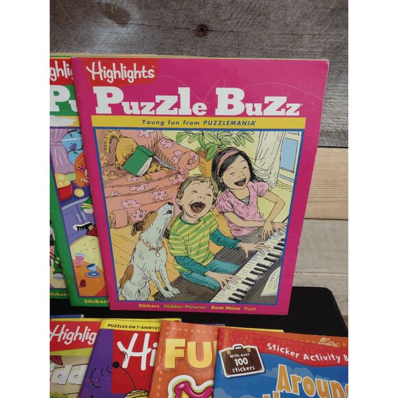 Lot of 12 Children's Puzzle Bks - Highlights Puzzle Buzz, Hidden Pictures & More - Picture 6 of 6